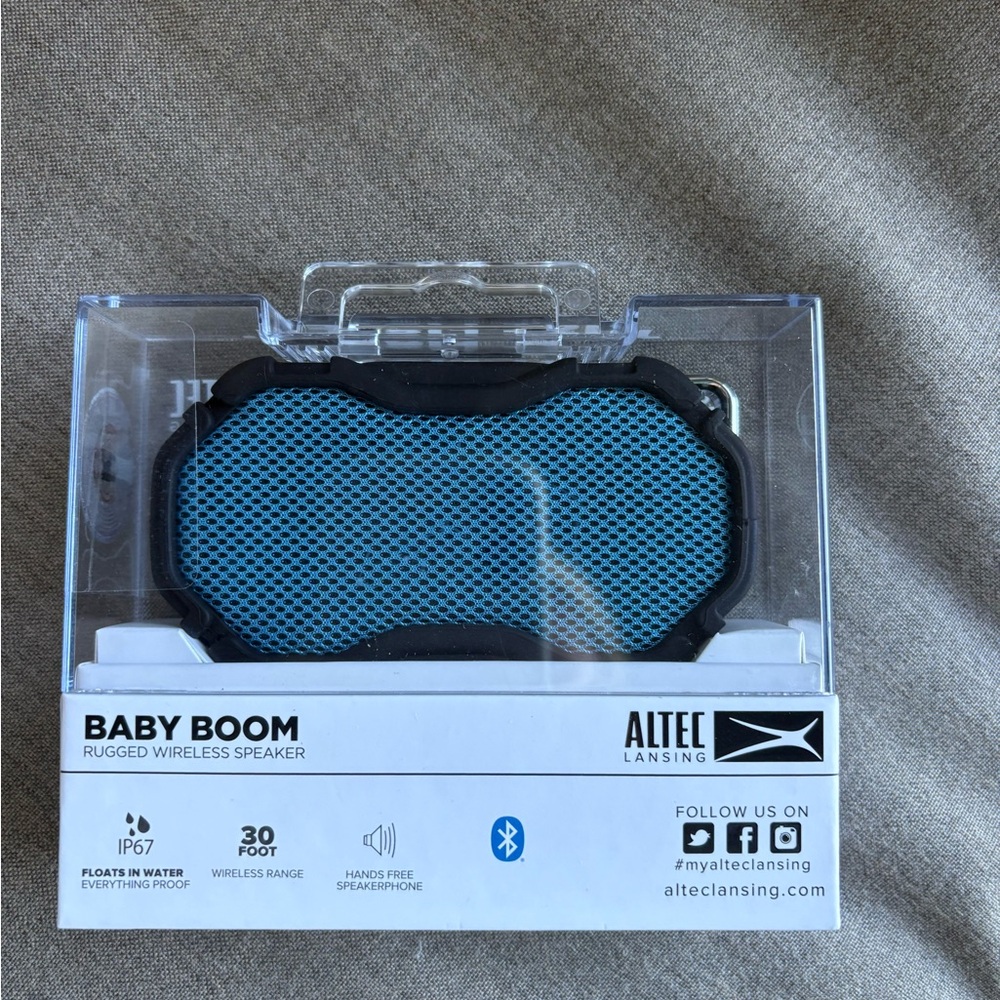 Altec Lansing Baby Boom Blue Portable Speaker